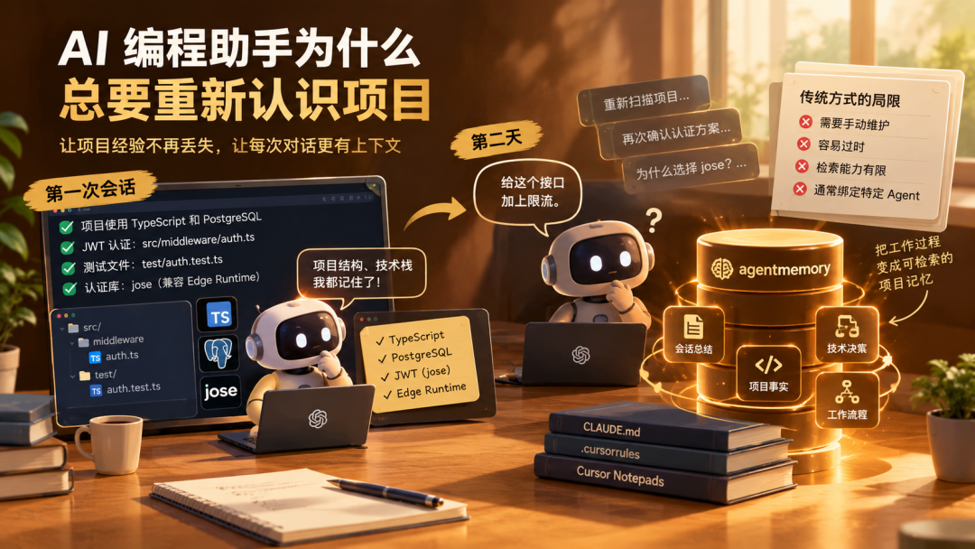 AI 编程助手总在“失忆”？试试这个开源记忆层 AgentMemory