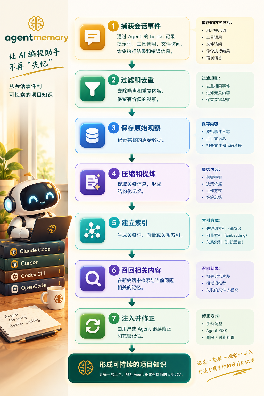 AI 编程助手总在“失忆”？试试这个开源记忆层 AgentMemory