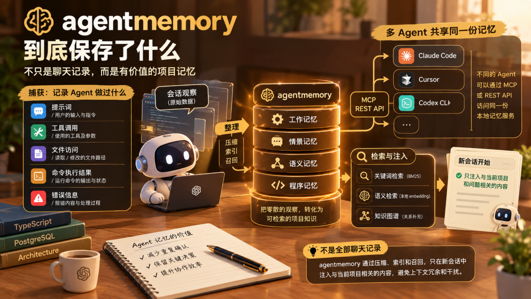 AI 编程助手总在“失忆”？试试这个开源记忆层 AgentMemory