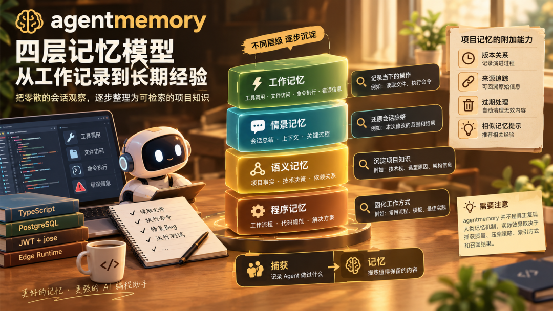 AI 编程助手总在“失忆”?试试这个开源记忆层 AgentMemory